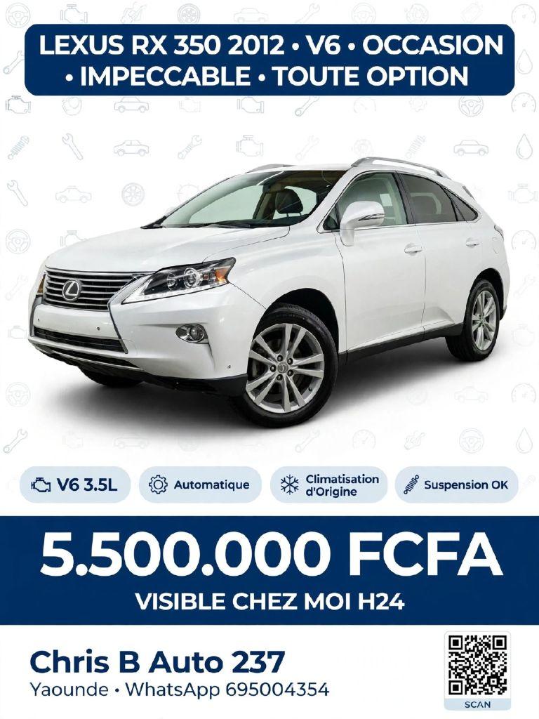 LEXUS RX 350 – ANNÉE 2012